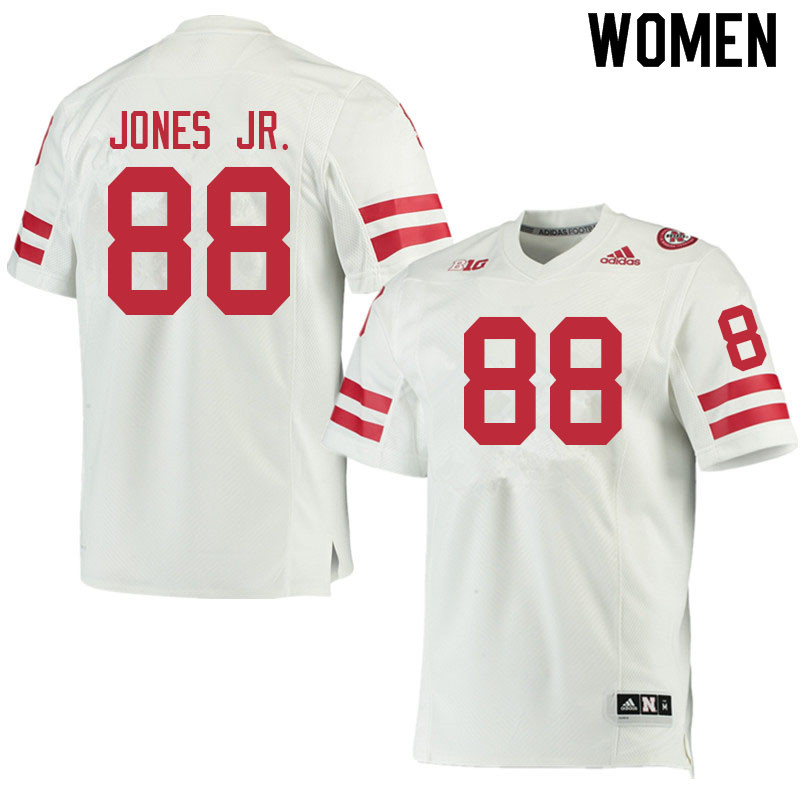 Women #88 Victor Jones Jr. Nebraska Cornhuskers College Football Jerseys Sale-White
